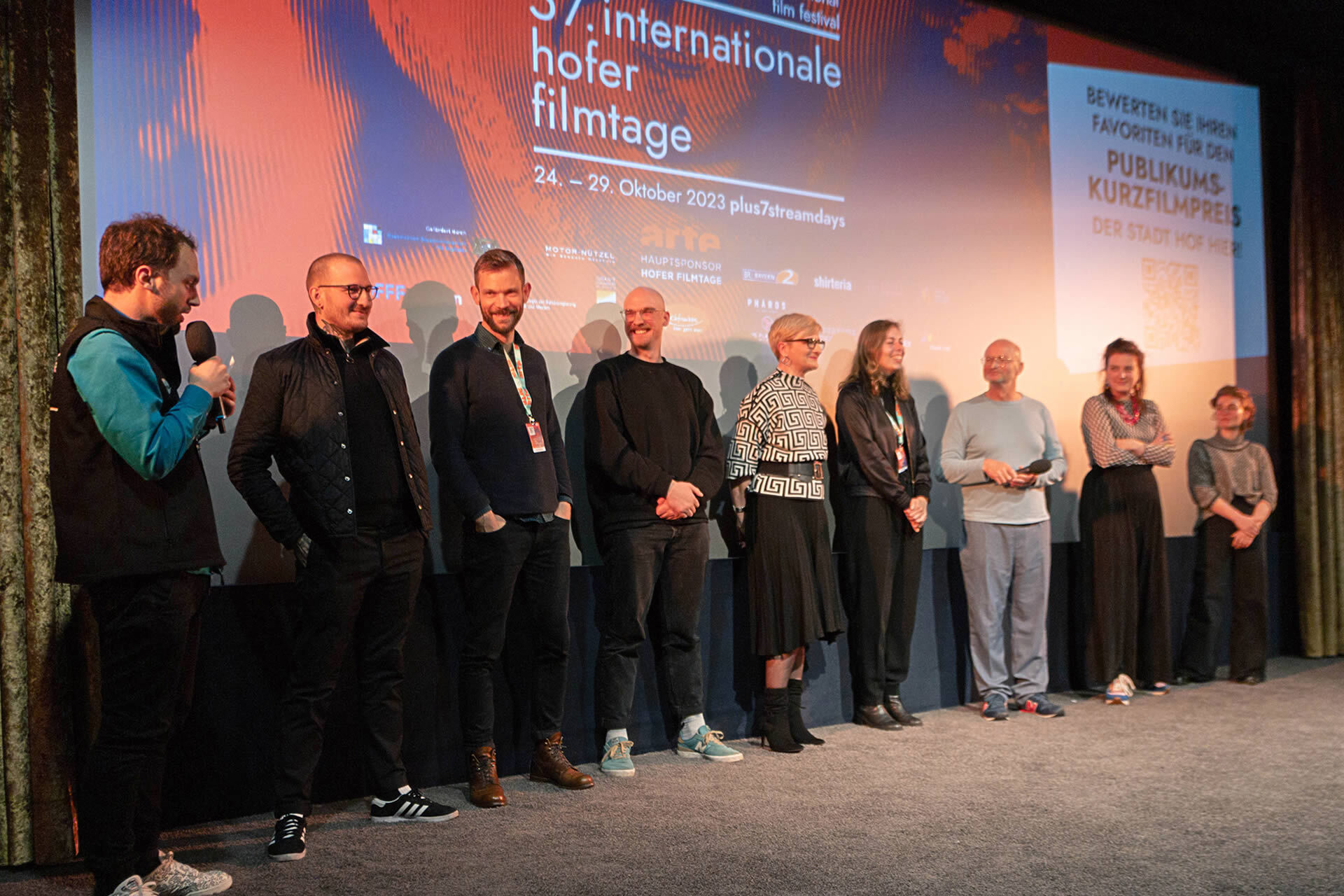 Das Team von STÖRUNG bei den 57. Internationalen Hofer Filmtagen