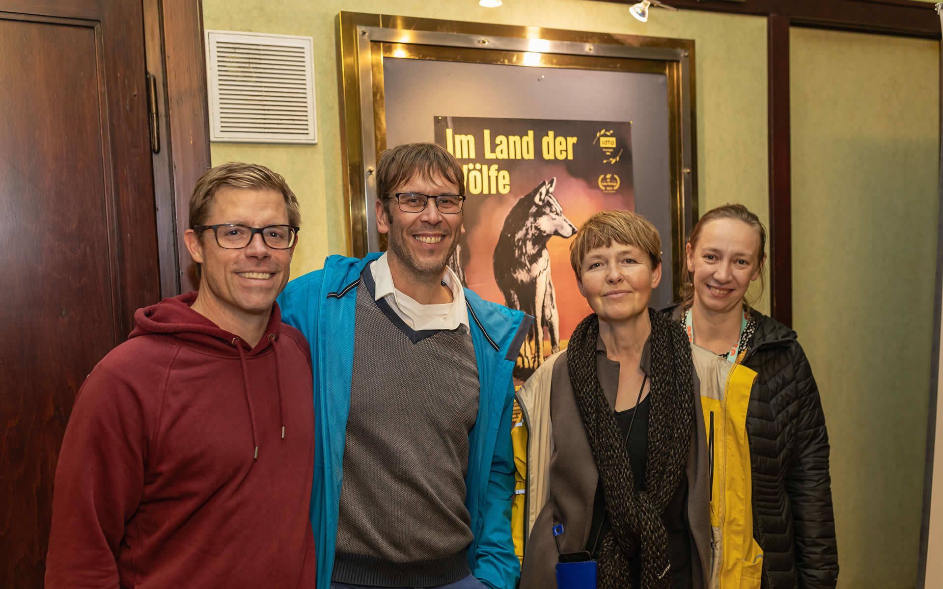 Das Team von IM LAND DER WÖLFE bei den 57. Internationalen Hofer Filmtagen 2023