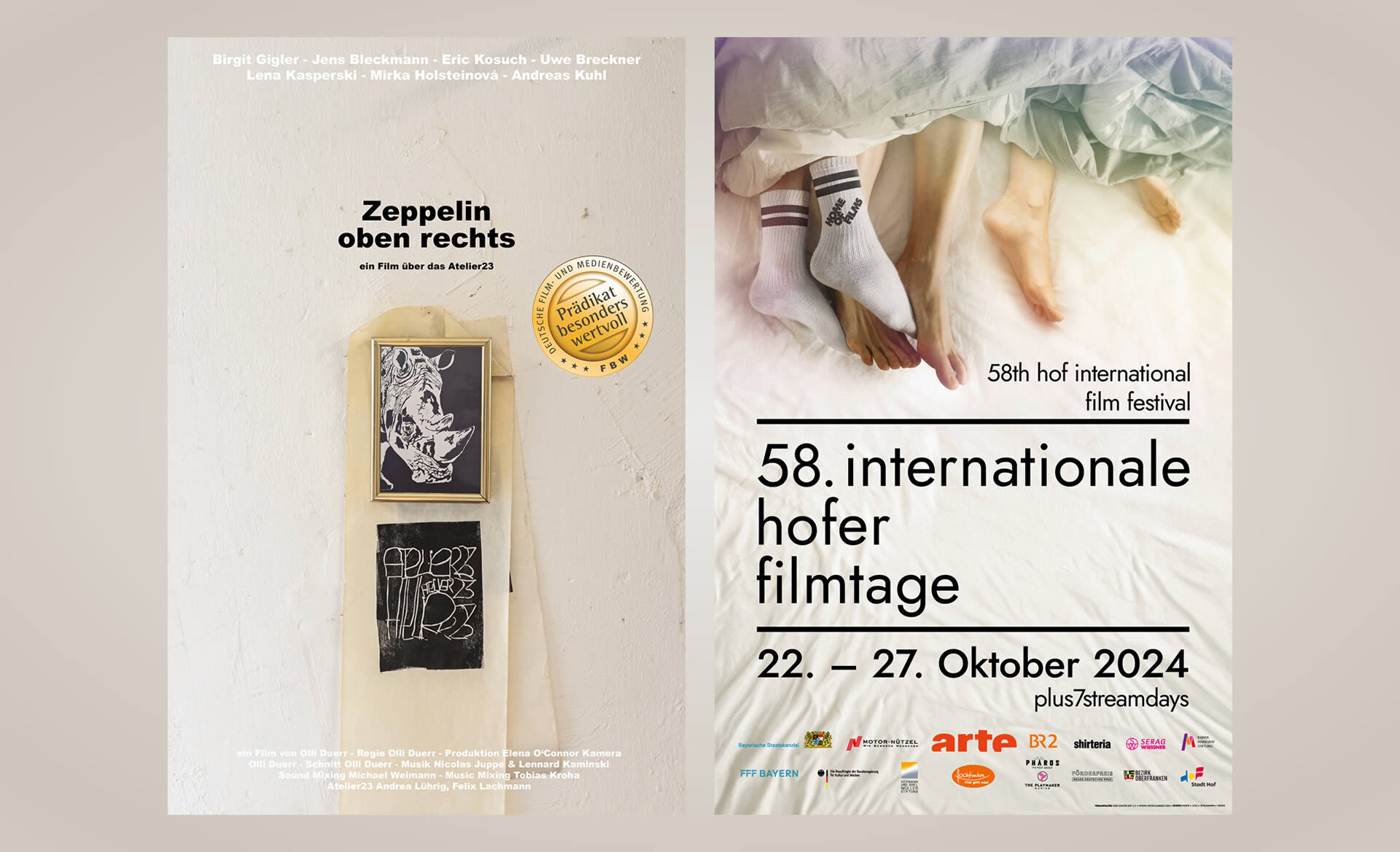 58. Internationale Hofer Filmtage eröffnen mit ZEPPELIN OBEN RECHTS